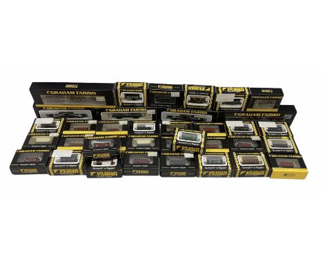 Graham Farish/Bachmann 'N' gauge - thirty-six goods wagons; all boxed (36)