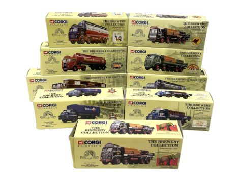 Corgi Classics - nine limited edition die-cast models in The Brewery Collection comprising 12401; 19601; 19702; 20901; 24301;