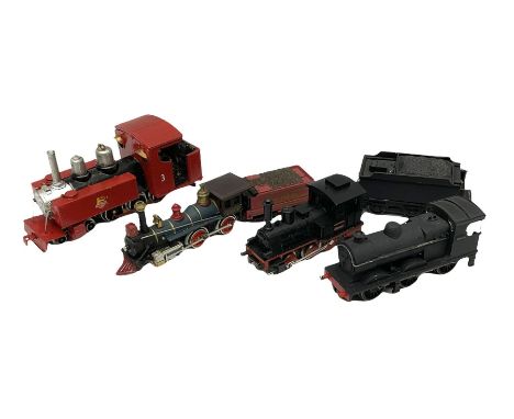 'N' gauge - Graham Farish Class 4F 0-6-0 locomotive and tender; Trix W. Germany 0-6-0 locomotive; kit-built 4-6-0 locomotive 