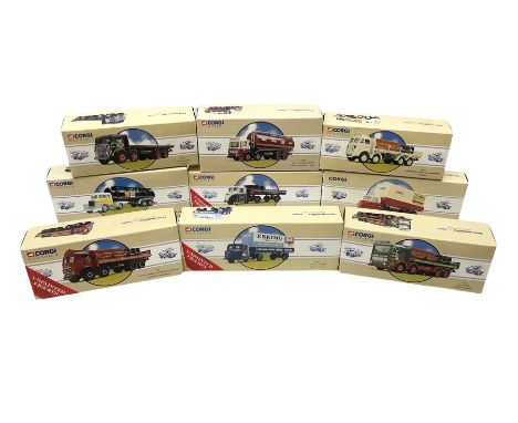 Corgi Classics - nine die-cast commercial vehicles comprising 97956; 97932; 97942; 97317; 97931; 97335; 97911; 97318; and 978