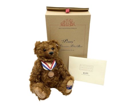 Steiff - limited edition Australian 'Penny' The Federation Teddy Bear' No.285/2000 EAN 675546; H35cm; boxed with certificateC