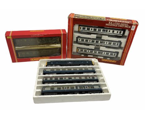 Hornby '00' gauge - two train packs comprising BR 3-car Diesel Multiple Unit pack R700 containing Motor Brake Composite power