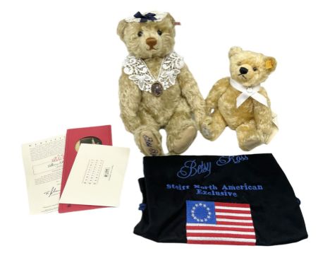 Steiff - North American Exclusive limited edition teddy bear 'Betsy Ross' No.918/1776; H36cm; in original embroidered bag wit
