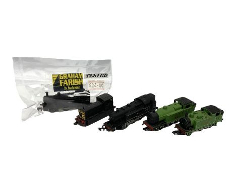 'N' gauge - Graham Farish General Purpose 0-6-0 tank locomotive No.2801; Holden J69 Class 0-6-0 tank locomotive No.1672; 0-6-
