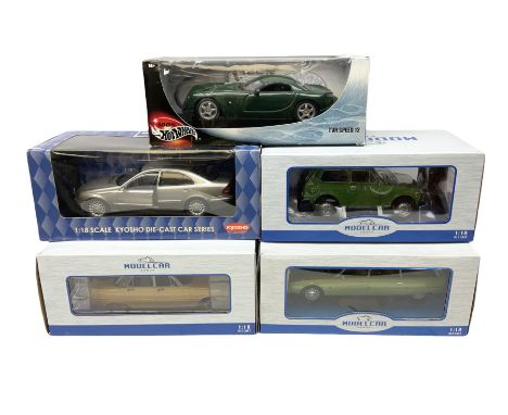 Model Car Group - three 1:18 scale models comprising Lada Niva, Citroen CX and Rover 3500; together with Kyosho Minicar Club 