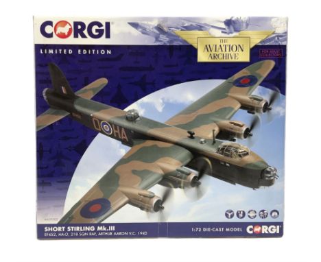 Corgi Aviation Archive - limited edition AA39503 1:72 scale model of Short Stirling Mk.III bomber No.0277/2000, boxed with ce