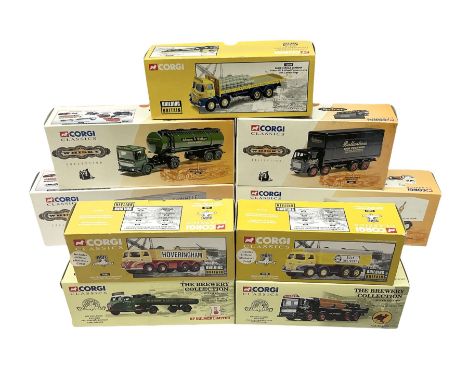 Corgi Classics - four Whisky Collection die-cast models, Nos.11401, 20801, 21303 &amp; 26001; two Brewery Collection models, 