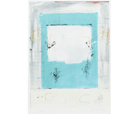 Udo Achterholt1952 Münster - Ohne Titel - Serigrafie/Bütten. 30/60. 50,4 x 38 cm. 63 x 48 cm. (Sichtmaß). Sign. u. dat. r. u.