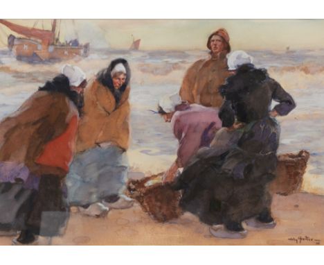 Jan Willem (Willy) Sluiter1873 Amersfoort - 1949 Den Haag - Fischer - Aquarell/Papier. 34 x 49 cm (Sichtmaß). Sign. und dat. 