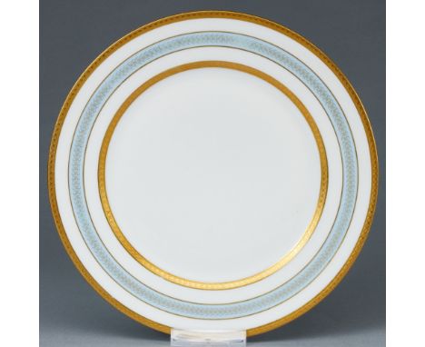 Speiseteller wohl als Muster für das Tafelservice des Papstes Johannes XXIII.Heinrich Porzellan, Selb 1958-1963. Porzellan, w