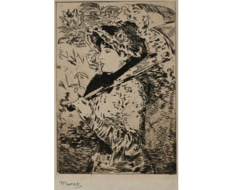 Edouard Manet1832 Paris - 1883 Paris - "Jeanne (Le Printemps)" (1888/1902) - Radierung/Papier. 16,2 x 11,6 cm, 27,8 x 19,5 cm