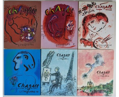 Marc Chagall1887 Witebsk - 1985 St. Paul de Vence - "Chagall Lithograph Vol. I - VI" - Verlag Andre Sauret 1960 - 1986, Monte