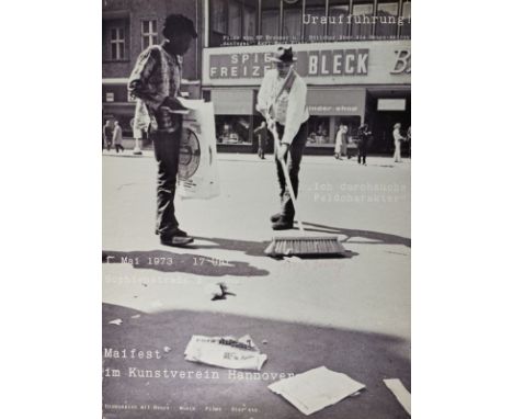 Joseph Beuys1921 Krefeld - 1986 Düsseldorf - "Maifest im Kunstverein Hannover 1973" - Offset (Plakat)/Papier. 81 x 59,5 cm. S