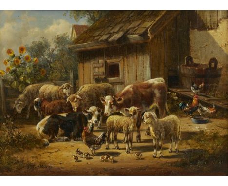 Hubert Kaplan1940 München - Ländliche Idylle - Öl/Lwd. auf Holz. 15 x 20 cm. Sign. l. u.: Hubert Kaplan. Rahmen. Die Münchner