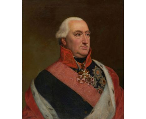 Sebastian Weygandt1760 Bruchsal - 1836 Herleshausen - Kurfürst Wilhelm I von Hessen (1743 - 1821) - Öl/Lwd. Doubl. 66,3 x 58,