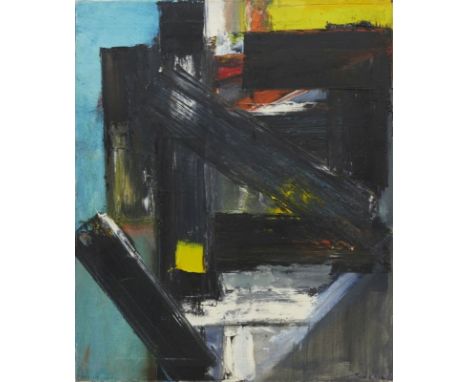 Tadeusz Swiniarski1961 Radom/Polen - lebt und arbeitet in Hallbergmoos - Abstrakte Komposition - Öl/Lwd. 66 x 55 cm. Sign. r.
