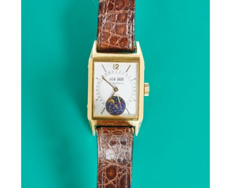 Jaeger LeCoultre-Herrenarmbanduhr - UnisexFa. Jaeger LeCoultre, Schweiz. Modell: Serie Unique, Triple Calender Mondphase. Edi