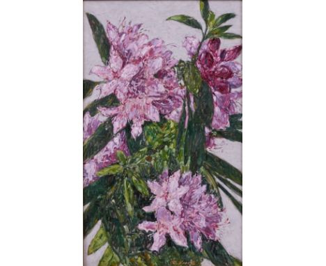 Robert Koepke1893 Bremen - 1968 Frankenburg - Blumenstillleben - Öl/Bristolkarton. 33,5 x 20,5 cm. Sign. r. u.: R. Koepke. Rü