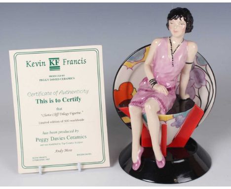 A Kevin Francis Peggy Davies limited edition figure Young Clarice Cliff Trilogy, modelled by Andy Moss to a design by John Mi