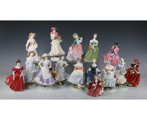 Four Royal Worcester limited edition figures from The Four Seasons Collection, comprising Spring, Summer, Autumn and Winter, 