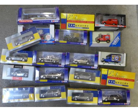 Model vehicles including Corgi, Vanguards Collectors Club, etc., boxed