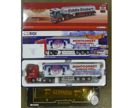 Three Corgi articulated lorries, CC13826, 59529 and CC15207, boxed