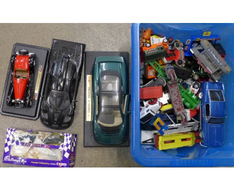 Die-cast model vehicles including Corgi