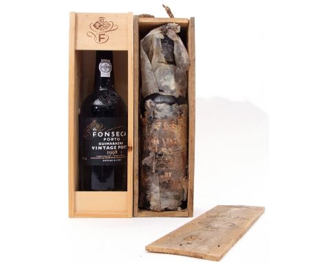 Fonseca vintage Port 1998 1 bottle and Offley LVV Port, 1 bottle (both in wooden boxes) (2 bottles)