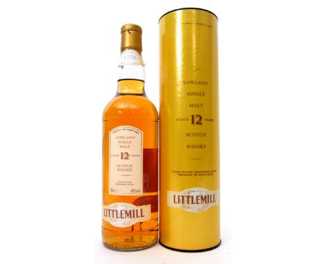Little Mill Lowland Single Malt Scotch Whisky, 12yo, in tube, 70cl