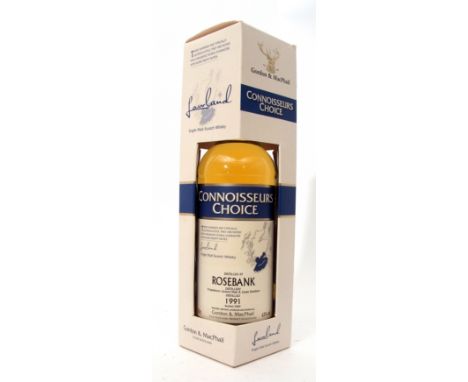 Rosebank Connoisseurs Choice (Gordon &amp; McPhail) Single Malt Scotch Whisky distilled 1991, bottled 2009, 43% vol, 70cl box