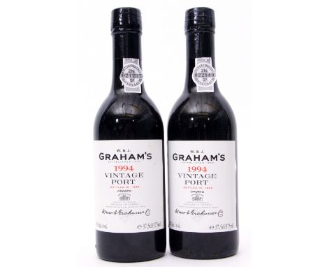 Graham's 1994 vintage Port, 2 half bottles