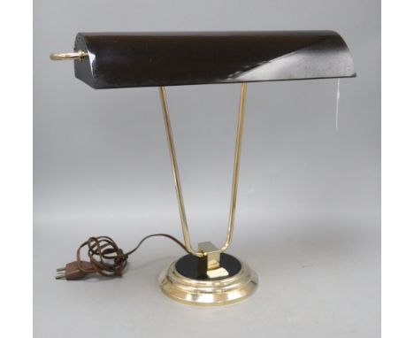 An Eileen Gray style 1960's table lamp, height 42cm width 38cm