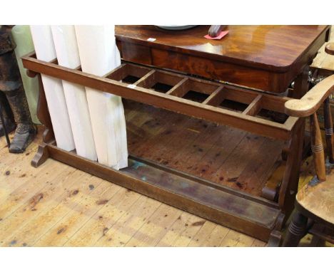 Oak eight division stick stand