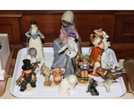Figurines by Goebel, Hummel, Royal Copenhagen, Lladro, Nao, etc