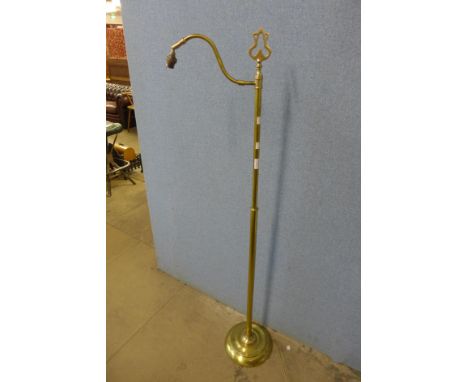 A Laura Ashley brass floor standing lamp 