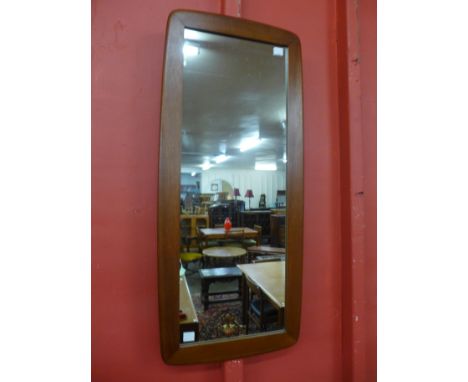 A teak framed mirror 