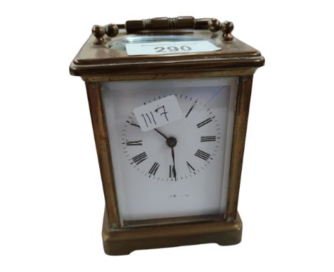 EDWARDIAN CARRIAGE CLOCK WORKING