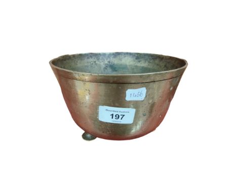 ORIENTAL BRONZE TEMPLE BOWL