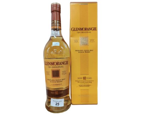 BOTTLE OF GLENMORANGIE SINGLE MALT SCOTCH WHISKY