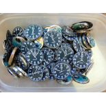 Approx 70 x Genuine British Army CWC quartz watch movements which are suitable for spares or repairs