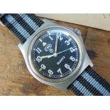 1 Very Rare Genuine British Army, unissued CWC quartz wrist watch