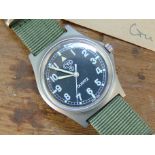 1 Very Rare Genuine British Army, Gulf War CWC quartz wrist watch
