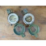 2 x Genuine British Army Stanley Prismatic Marching Compasses