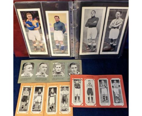 Trade cards, Topical Times, selection, sets, part sets &amp; odds, Footballers (Triple Portraits) (set), Footballers Panel Po