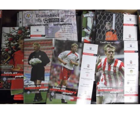 Football programmes, Southampton home programmes 2001-08 all £3 face value or more inc. opening of St Mary's v Espanyol Cente