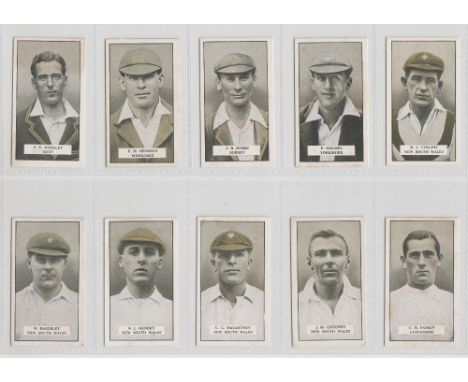 Cigarette cards, Cohen, Weenen, Cricketers (set, 25 cards) (some light foxing, gd)