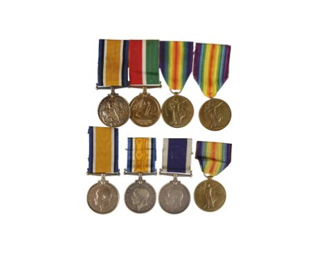 THREE GREAT WAR GROUPS Pair to 62928 Pte F H Parr Liverpool Regt Correctly impressed Pair & Naval LSGC to K.62306 J W Gilmore