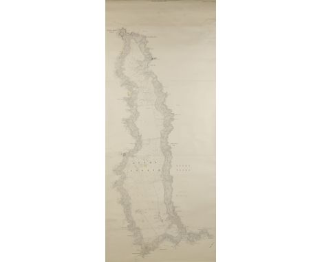 SCROLL MAP OF LUNDY printed and published by the General at the Ordnance Survey Office, Southampton 1905, second edition, 264