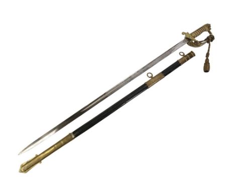 GVI NAVAL SWORD named to R.A.S. Platt. R.N. - Submarine Officer  Lieutenant Ralph Anthony Saville Platt was in born in Farnha