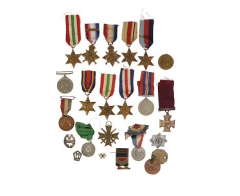 LOT OF GREAT WAR MEDALS AND WW2 MEDALS 1914 Star to 2434 Pte T Hamley R War R Listed as missing on medal index card. Attempte
